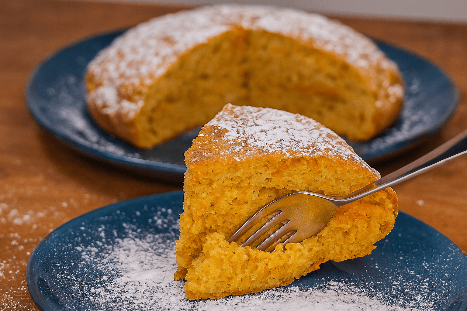 Torta di carote, avena e yogurt