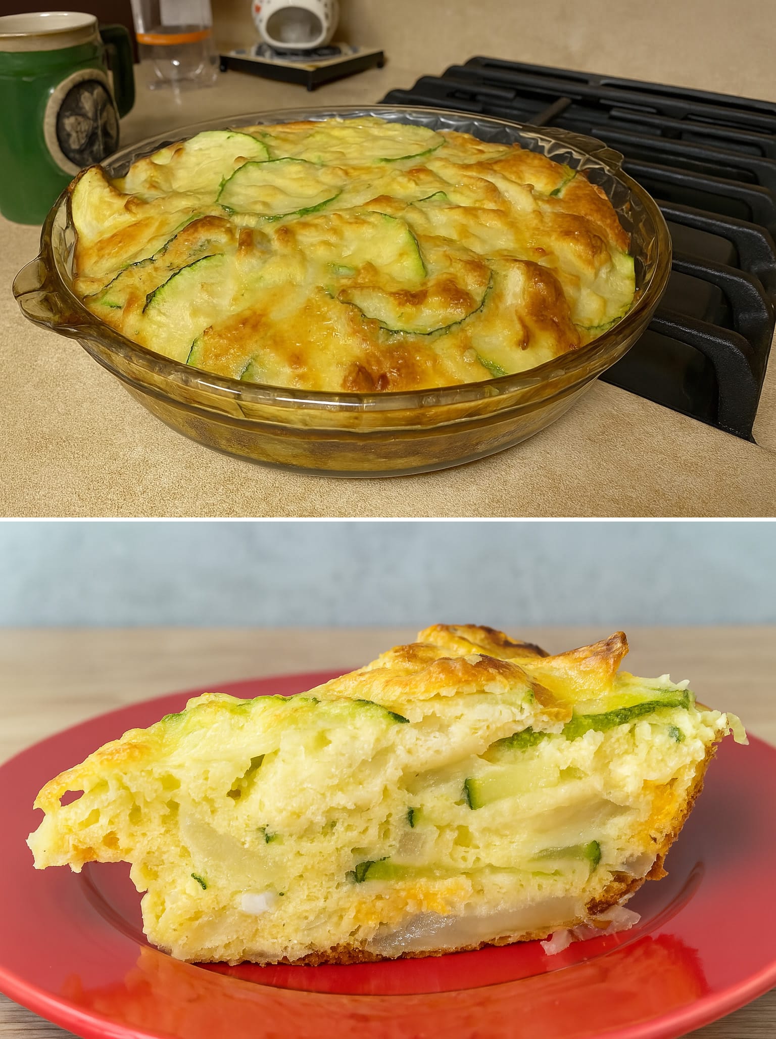 Torta salata di zucchine