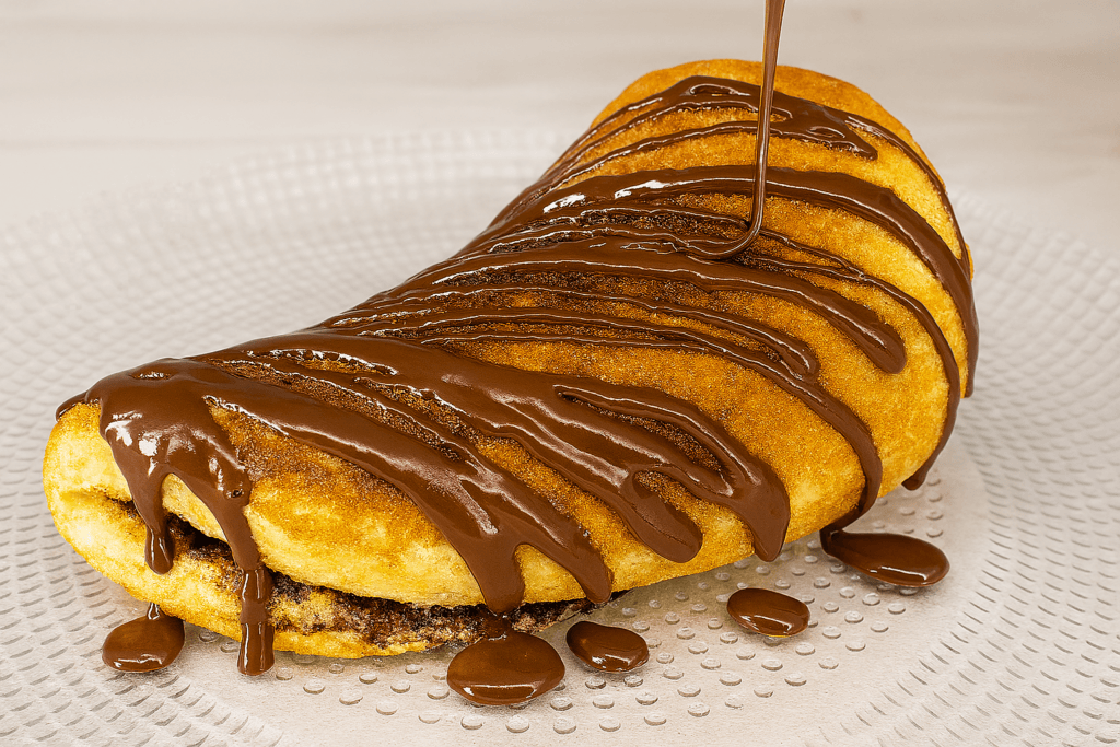 Quando mi prende la fame nervosa al mattino, mi preparo questa frittata al cioccolato e non rovino la dieta