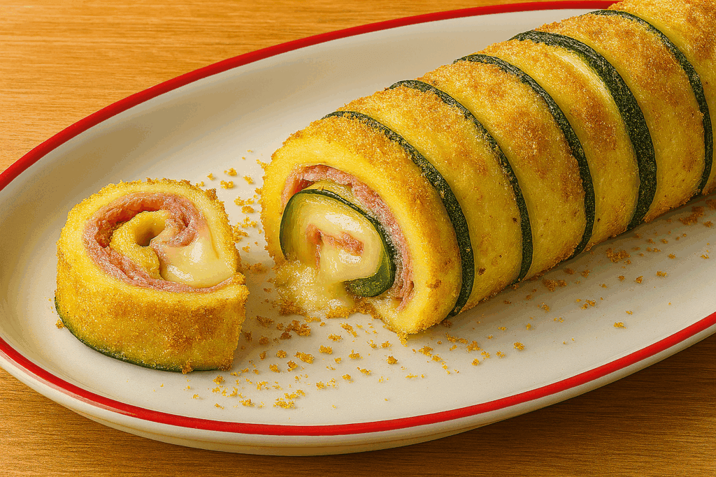 Mi bastano 3 zucchine e qualche fetta di prosciutto – il mio rotolo di zucchine al forno pronto in 30 minuti è la mia ricetta estiva che rifaccio ogni settimana