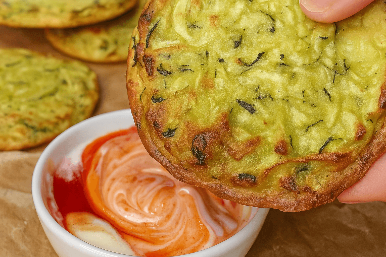 Frittelle di zucchine e ceci