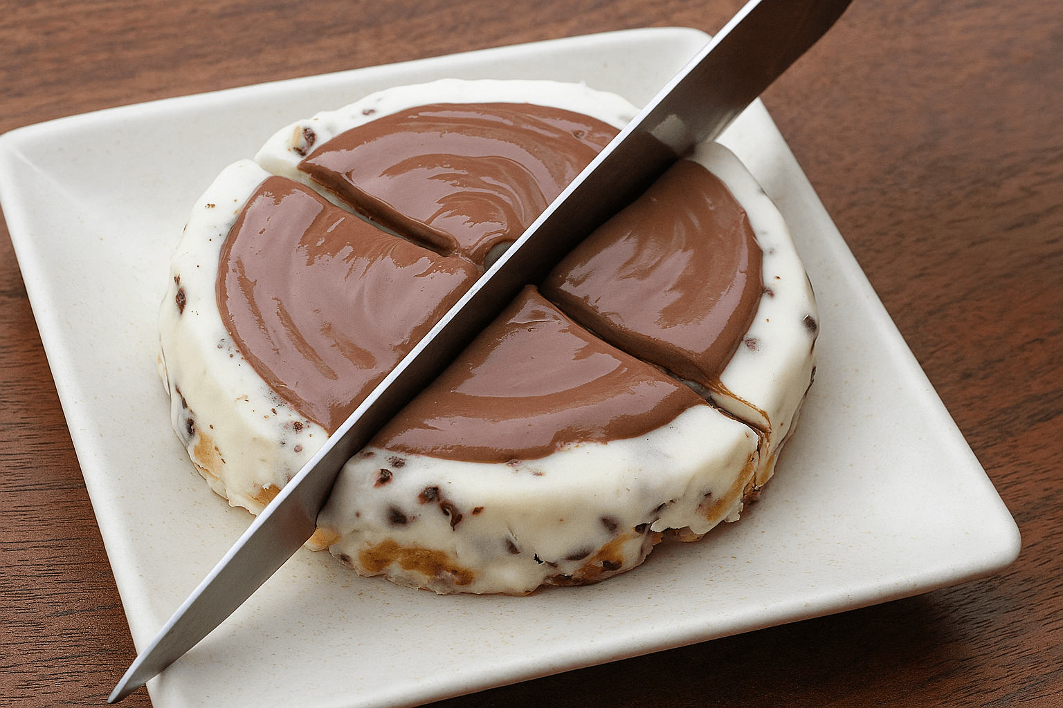 Torta di ricotta e gocce di cioccolato
