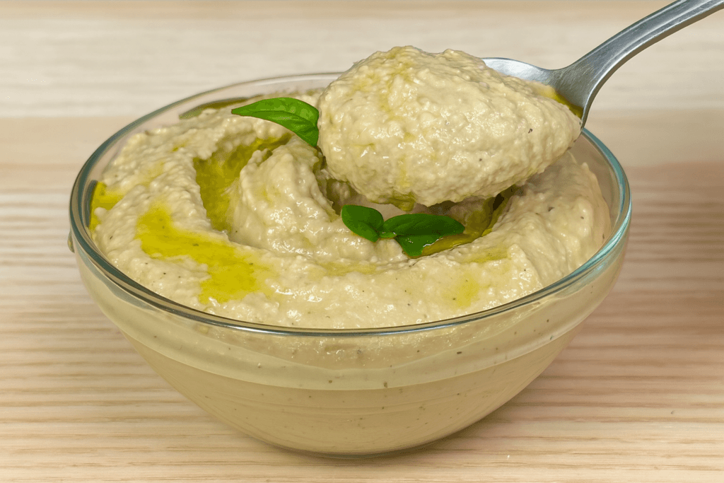 Mentre tutti spalmavano la maionese, io ho tirato fuori questo pesto di melanzane fatto in casa, buono su tutto e con solo 170 Kcal!