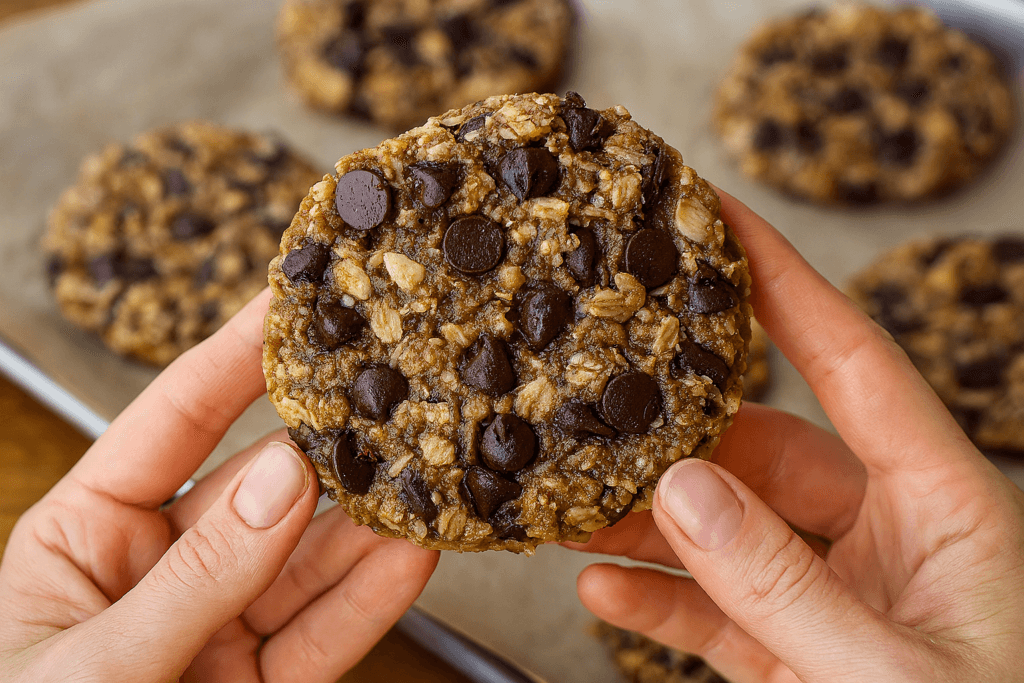 Non ci ho messo nemmeno 15 minuti e sono usciti perfetti: questi biscotti avena-cioccolato sono diventati la mia colazione preferita!