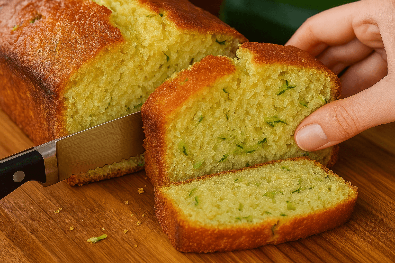 Plumcake di zucchine e limone dolce