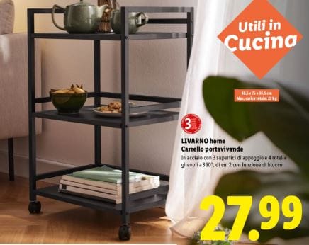 Carrello Portavivande LIVARNO Home