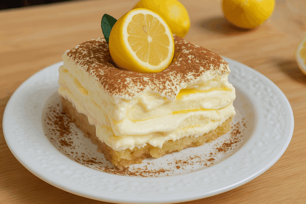 Pensavo che niente potesse superare il tiramisù classico… finché non ho scoperto questa versione al limone: è diventato il mio dolce del cuore
