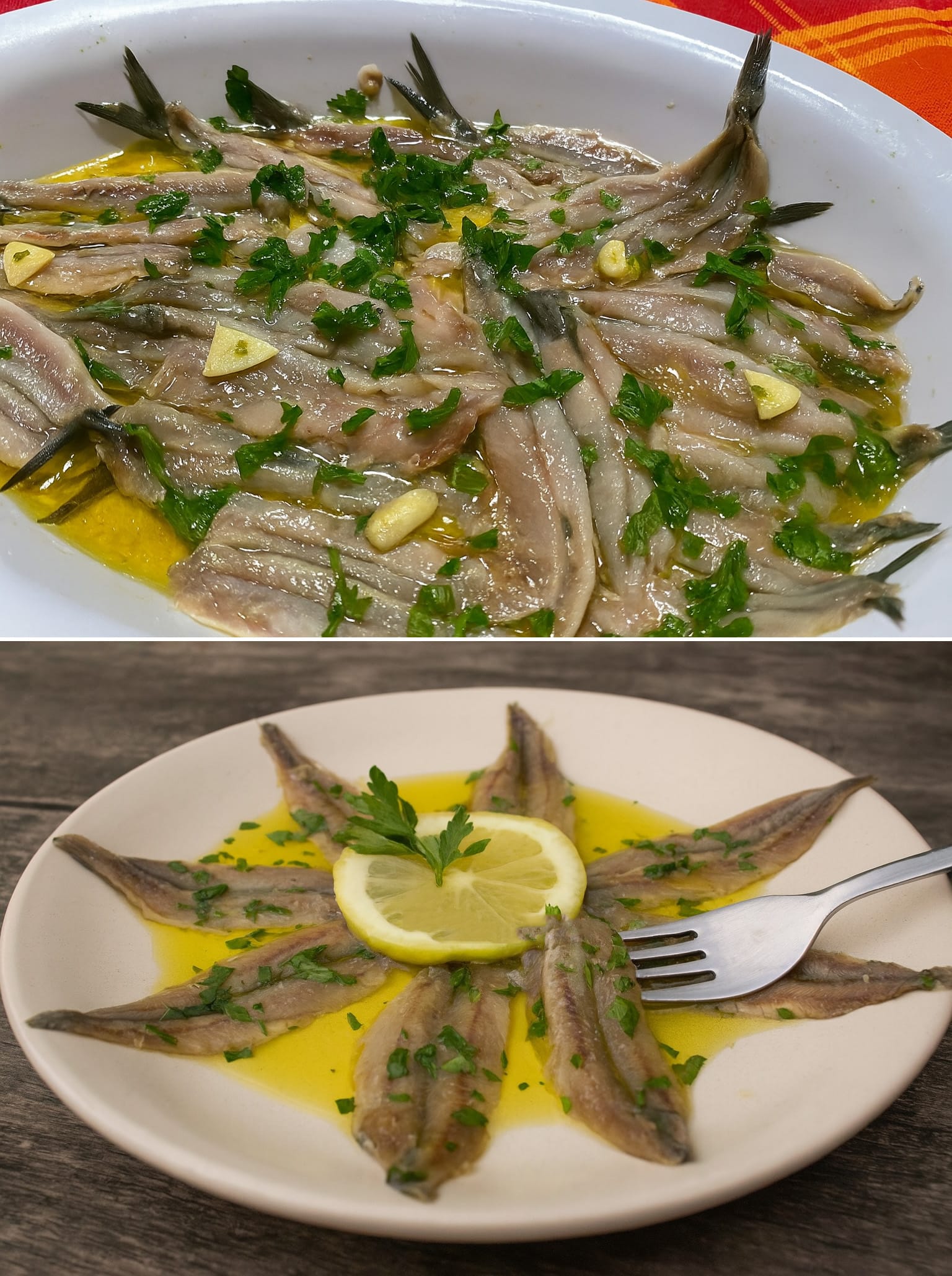 Alici marinate al limone