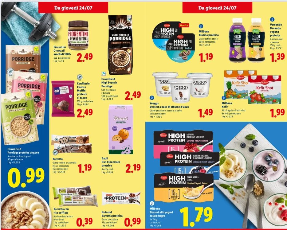 Alimenti proteici lidl