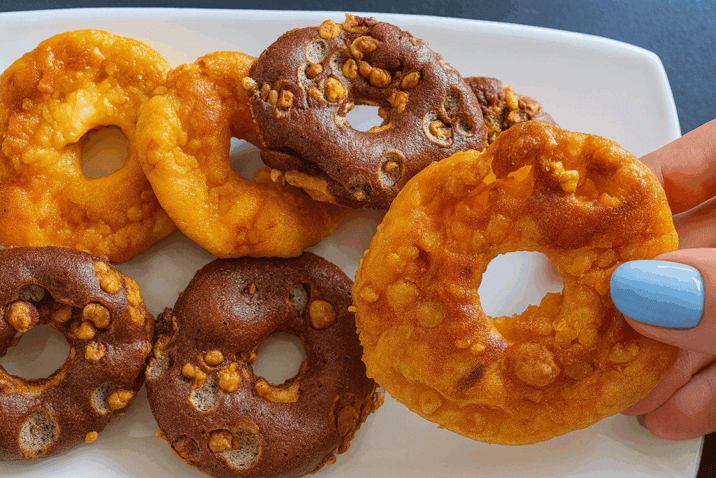 Ho usato lo yogurt aperto in frigo da 5 giorni e ne sono uscite 16 ciambelline soffici e leggere da 65 kcal ciascuna: sono state la svolta!