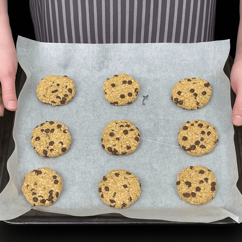 Biscotti avena, banana e cioccolato