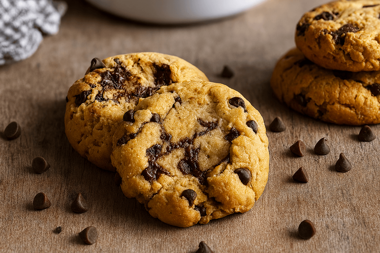 Biscotti di albumi e gocce di cioccolato