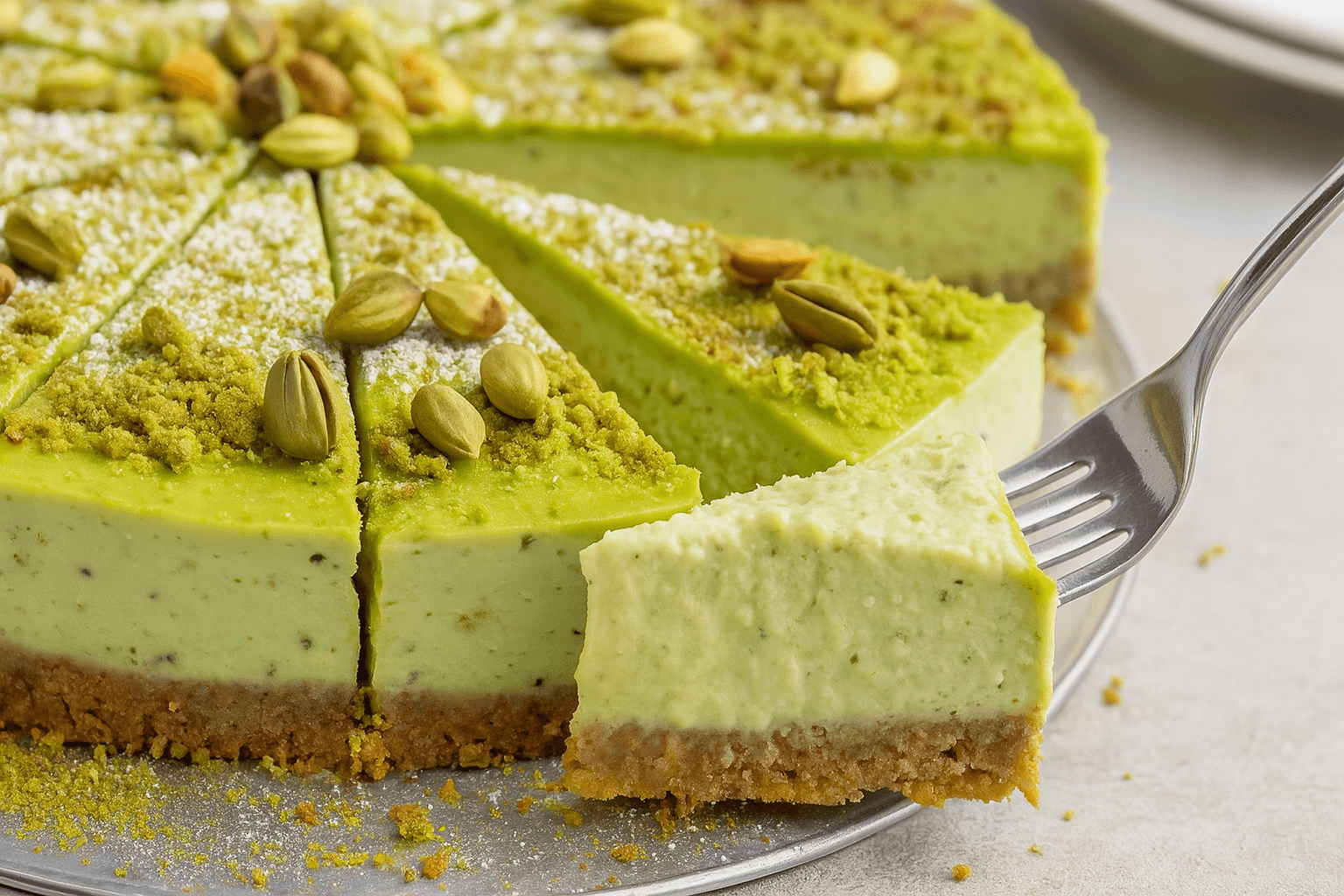 Cheesecake al pistacchio