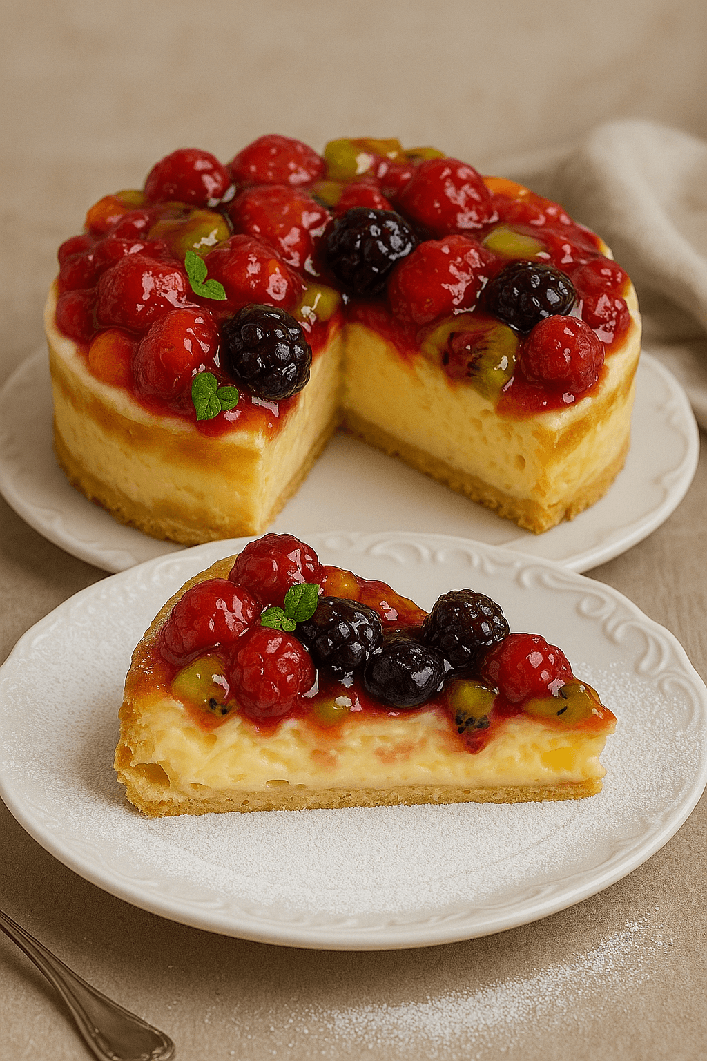 Cheesecake alla frutta