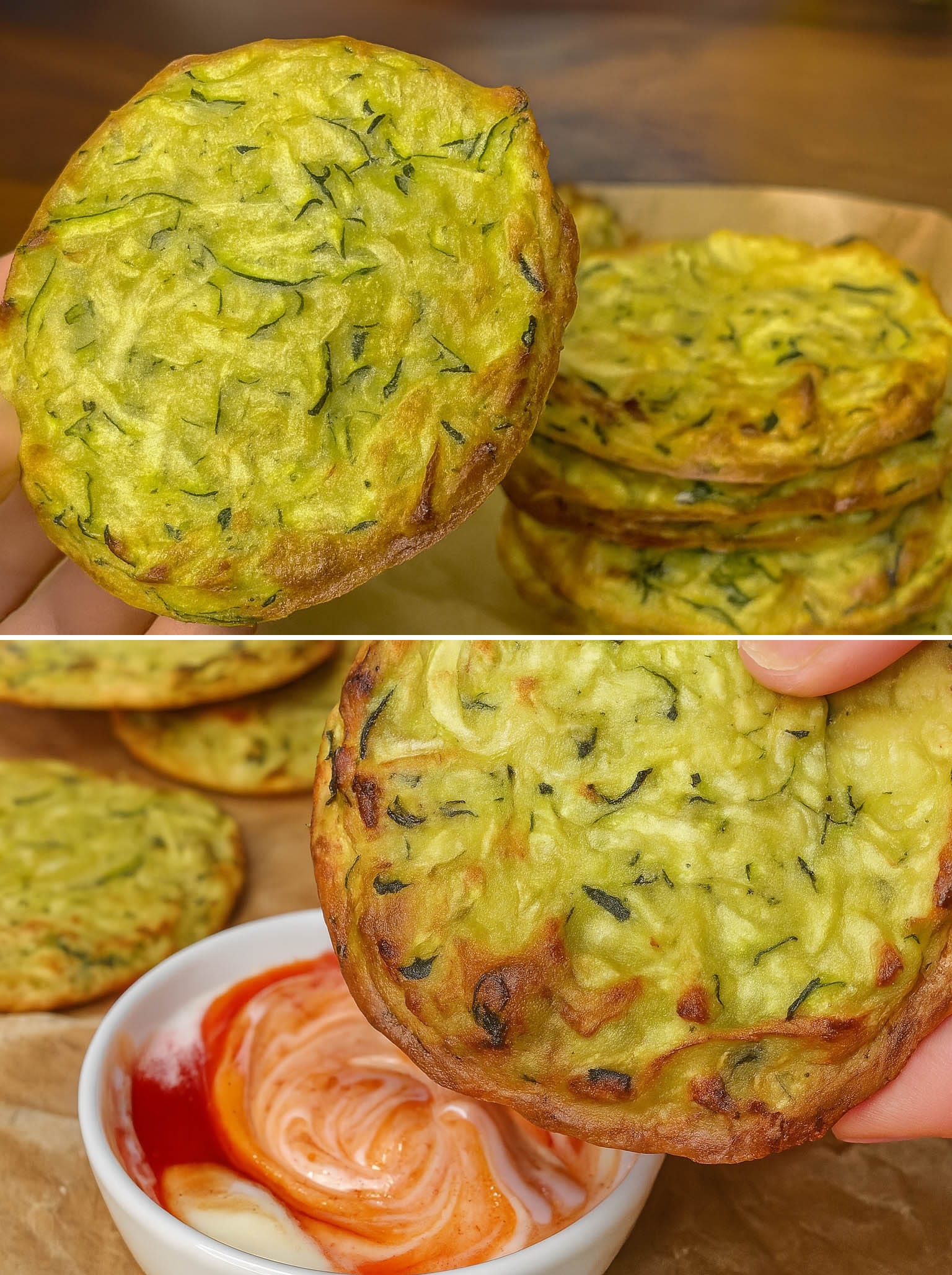 Frittelle di zucchine e ceci