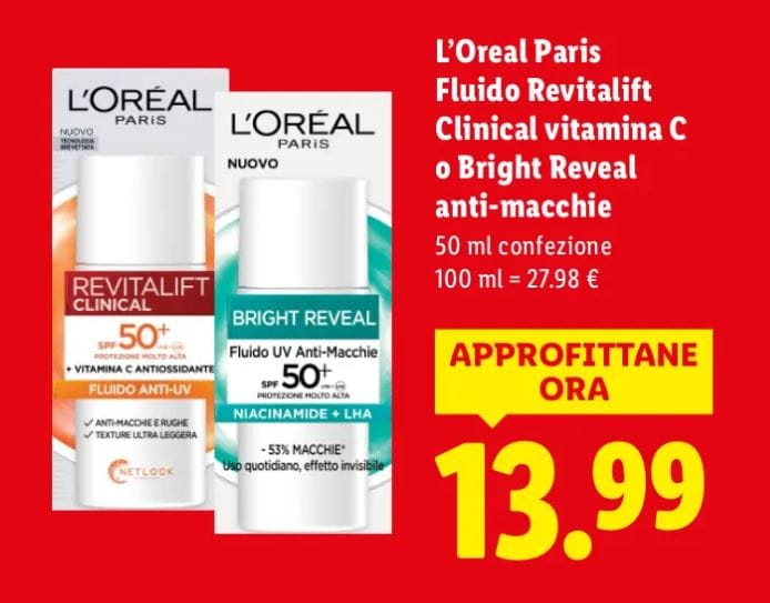 L'oreal paris fluido skincare 50+ lidl