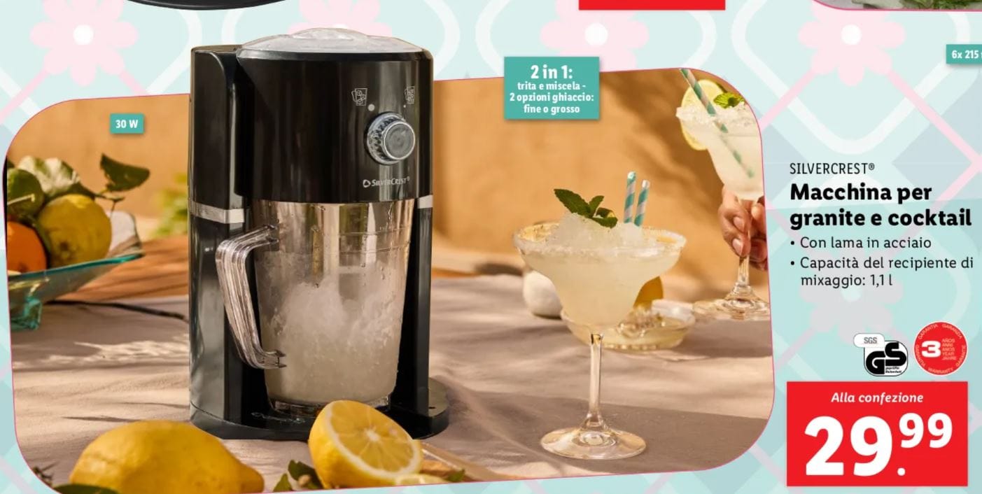 Macchina per granite e cocktail lidl