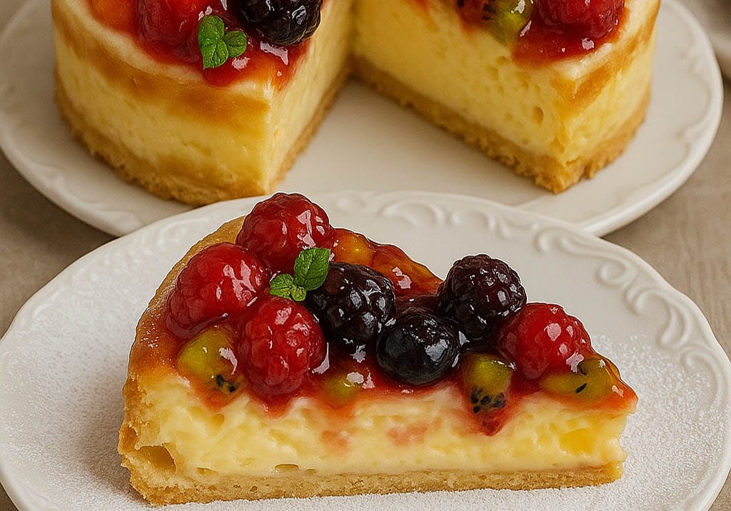 Altro che gelato! Questa torta alla frutta fredda la mangi senza paura di ingrassare: è proteica, sana e ha solo 125 Kcal!