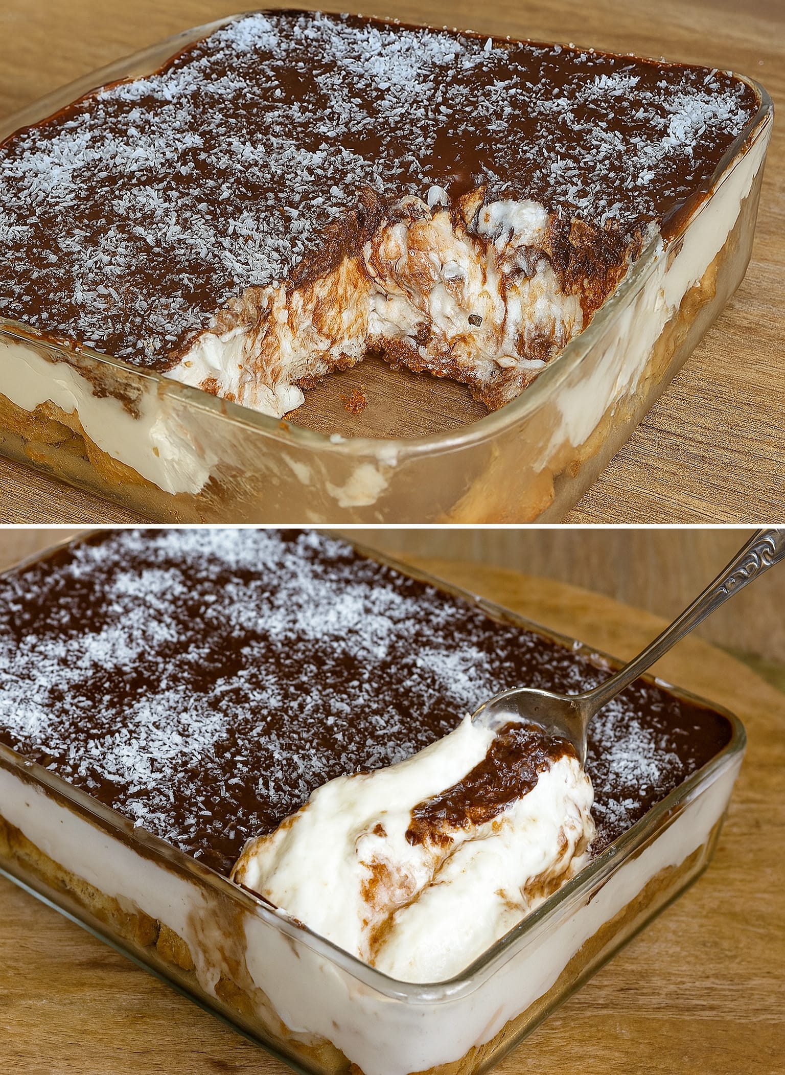 Dolce freddo al cocco e yogurt