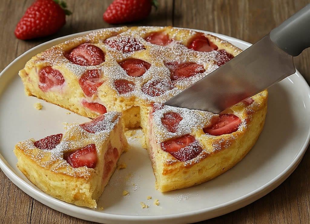 La ricotta è il mio segreto per restare in linea anche in estate, ci ho fatto questa torta alle fragole: leggera e morbidissima con solo 190 Kcal!