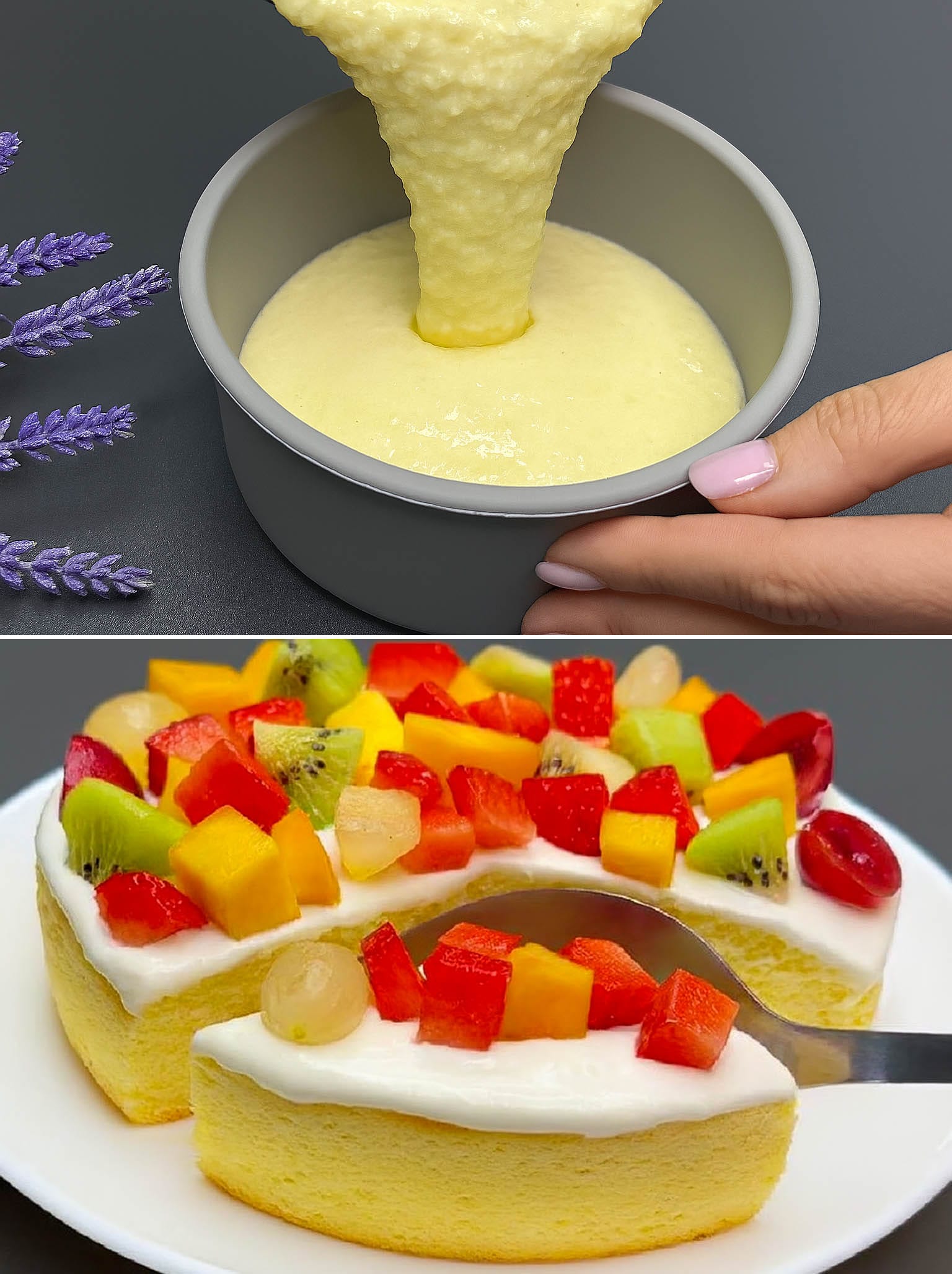 Torta di ricotta e frutta
