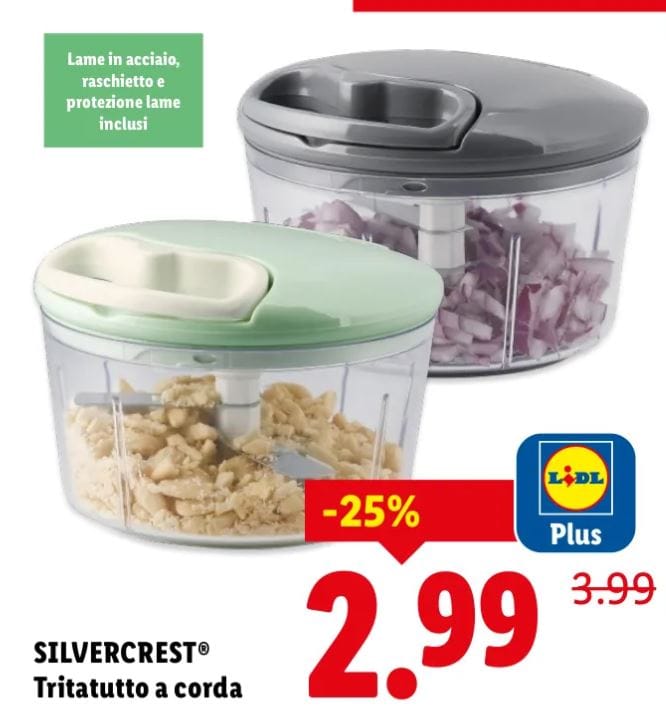Tritatutto a corda lidl