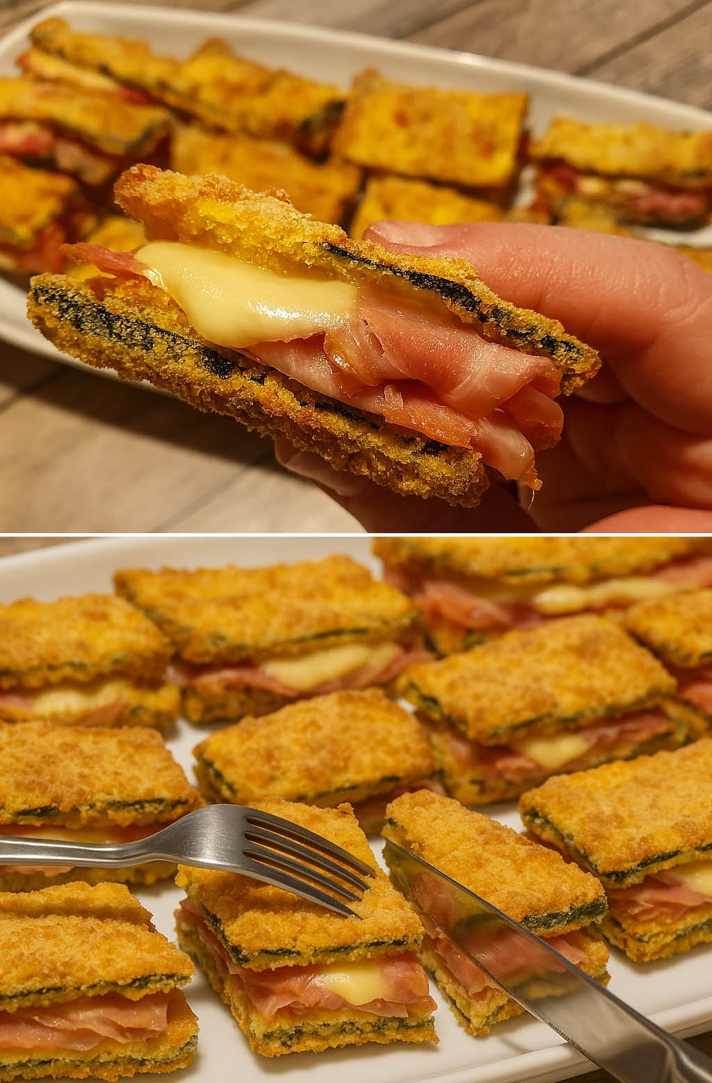 Zucchine panate al forno