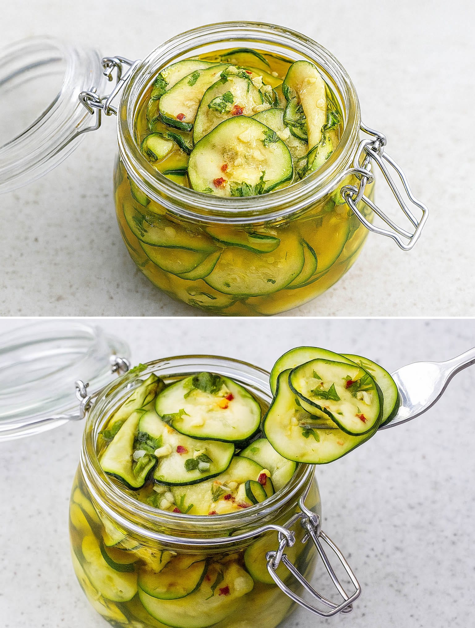 Zucchine marinate