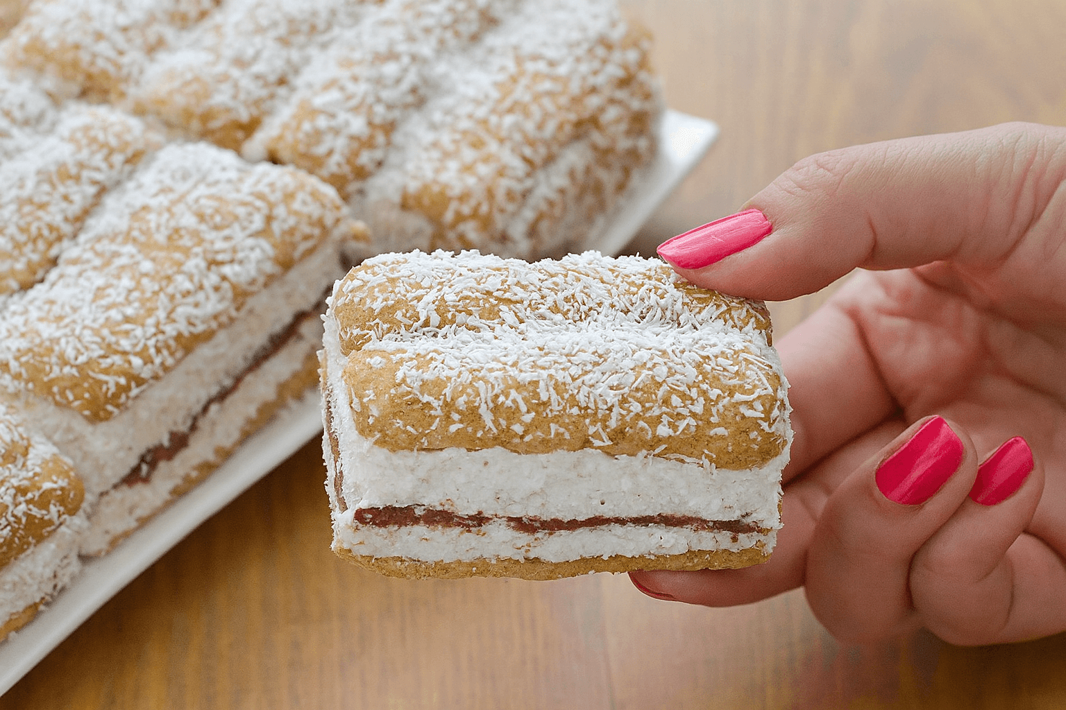 Torta di pavesini e crema