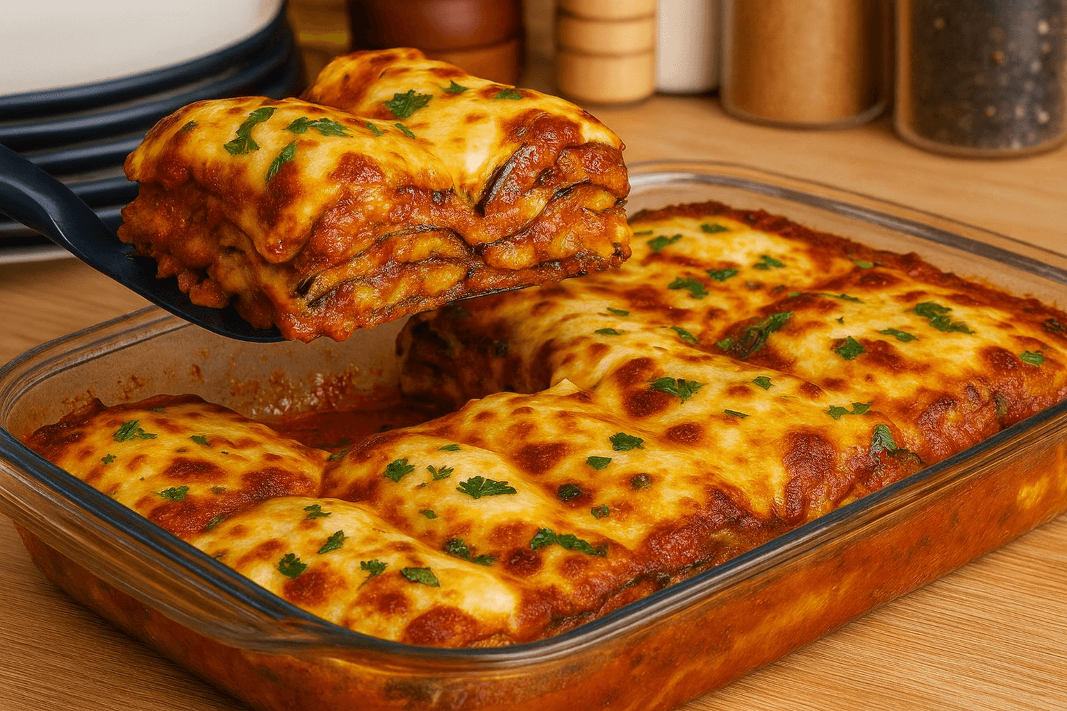 Lasagna di melanzane e ragù