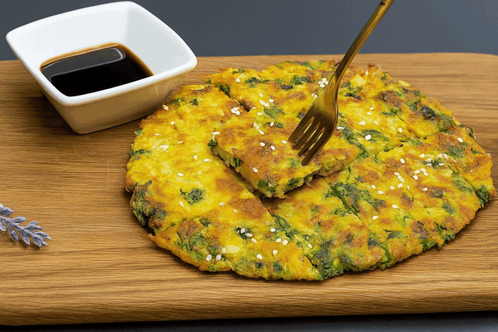 Maxi pancake di verdure, la ricetta furba senza uova con tante proteine e fibre: è la mia cena svuota-frigo super salutare e anche buona!