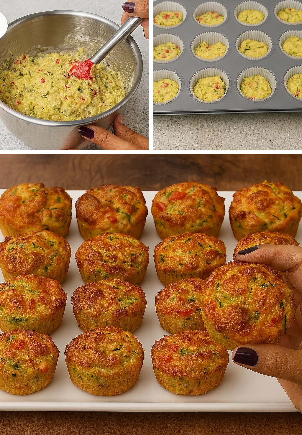 Muffins aux courgettes