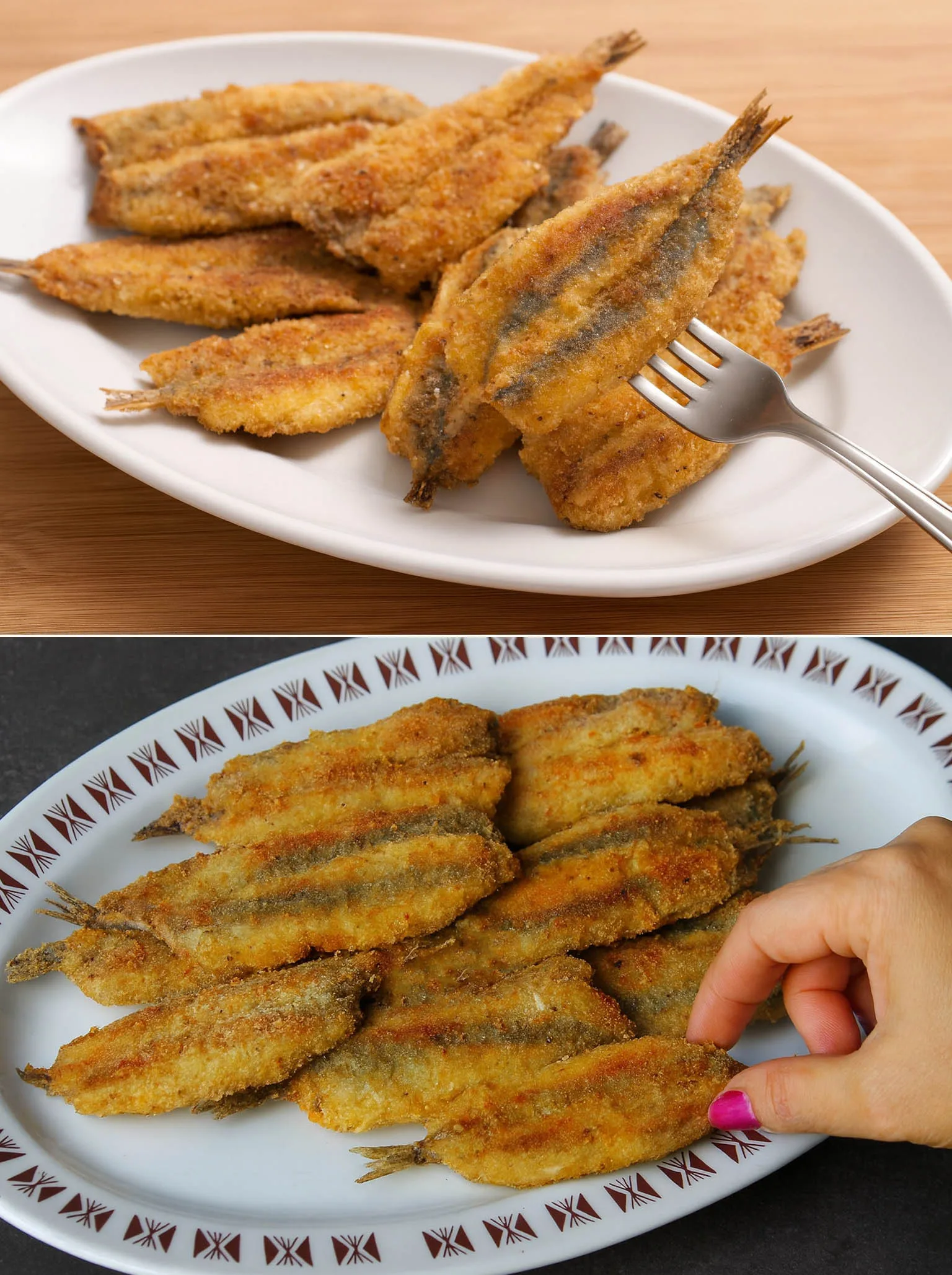 anchois panés