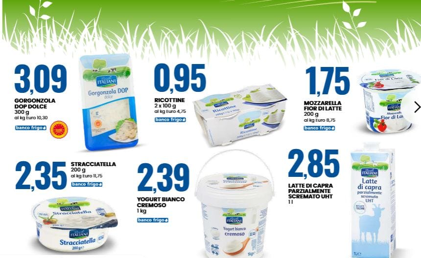 Pascoli italiani offerta eurospin