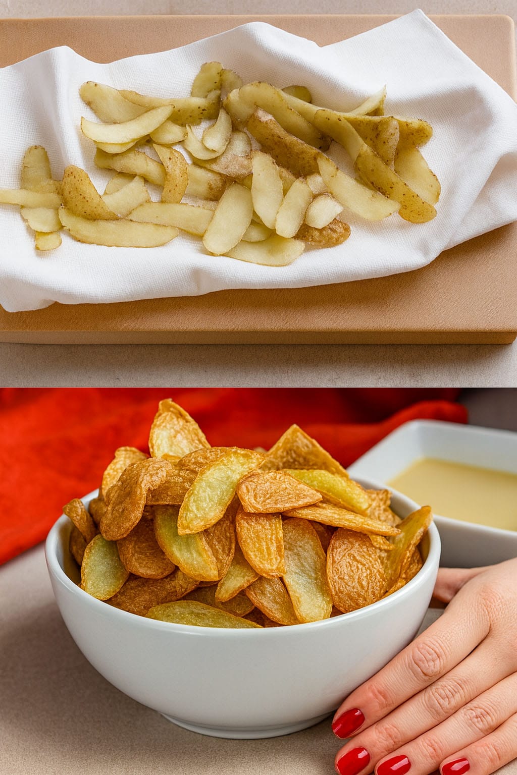 Bucce di patate al forno