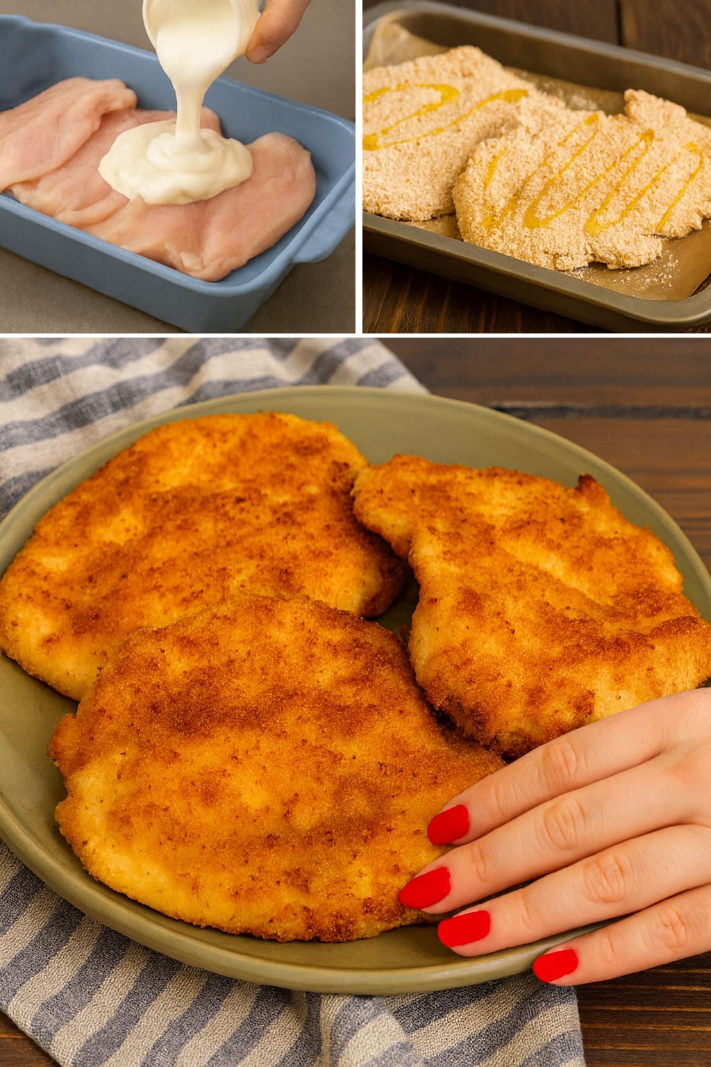 Cotoletta di pollo al forno