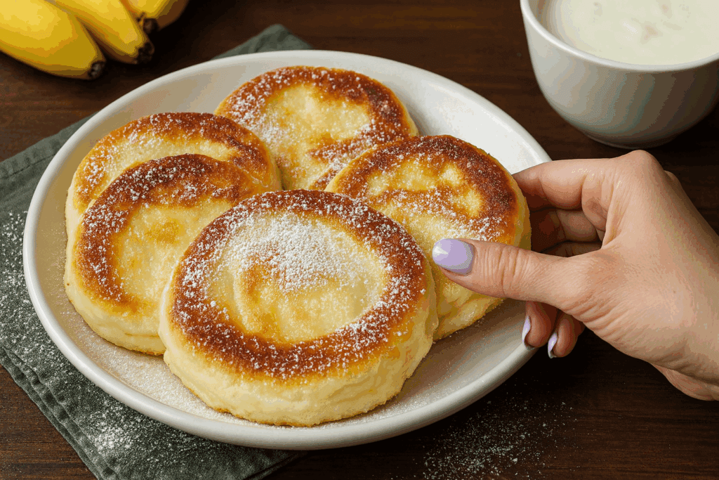 Dolce in padella allo yogurt: l’ho fatto stamattina per colazione all’ultimo minuto, si prepara in un attimo e con solo 170 Kcal!