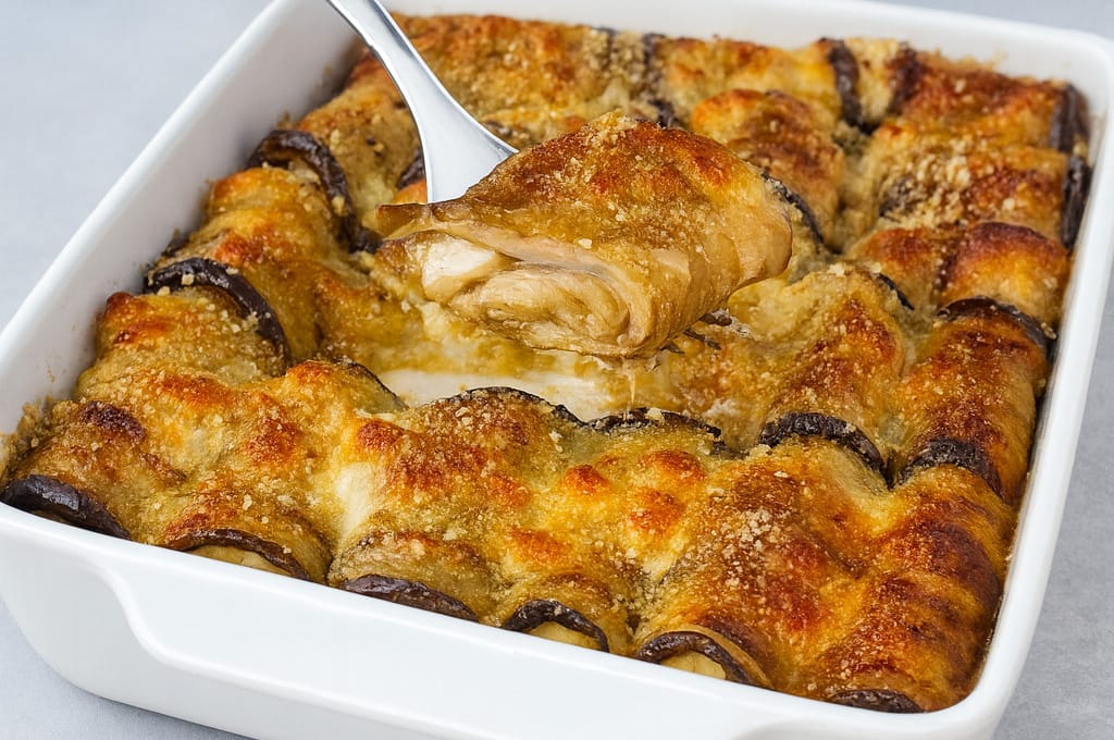 Belli da vedere, buoni da impazzire: involtini di melanzane al forno, un’idea furba per la cena pronti in 30 minuti (e con solo 220 Kcal)