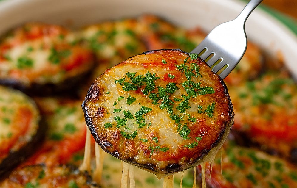 Melanzane alla contadina: me le ha portate mia suocera oggi, le ha fatte con pomodorini e provola (e che bontà)!