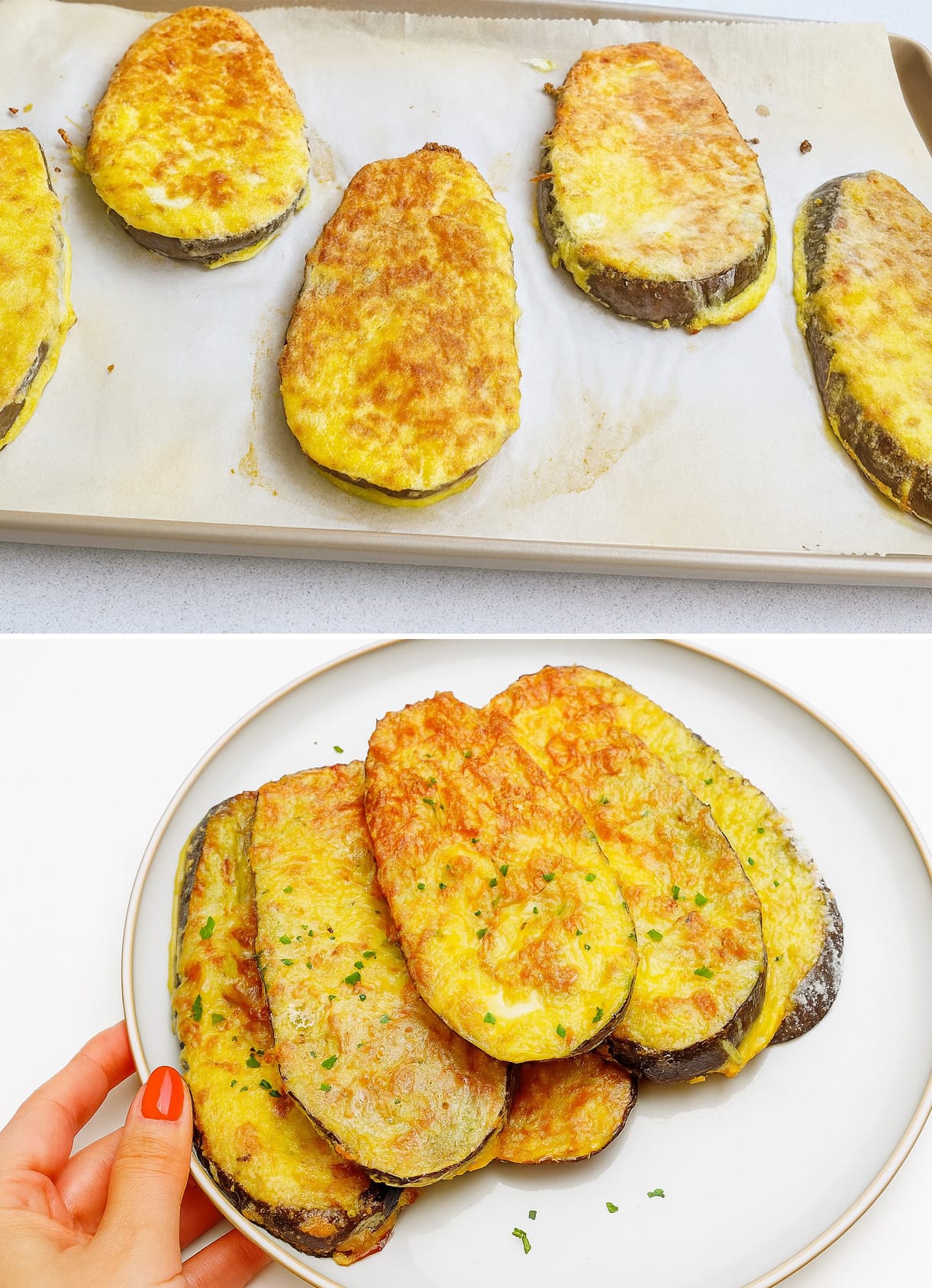 Melanzane impanate al forno