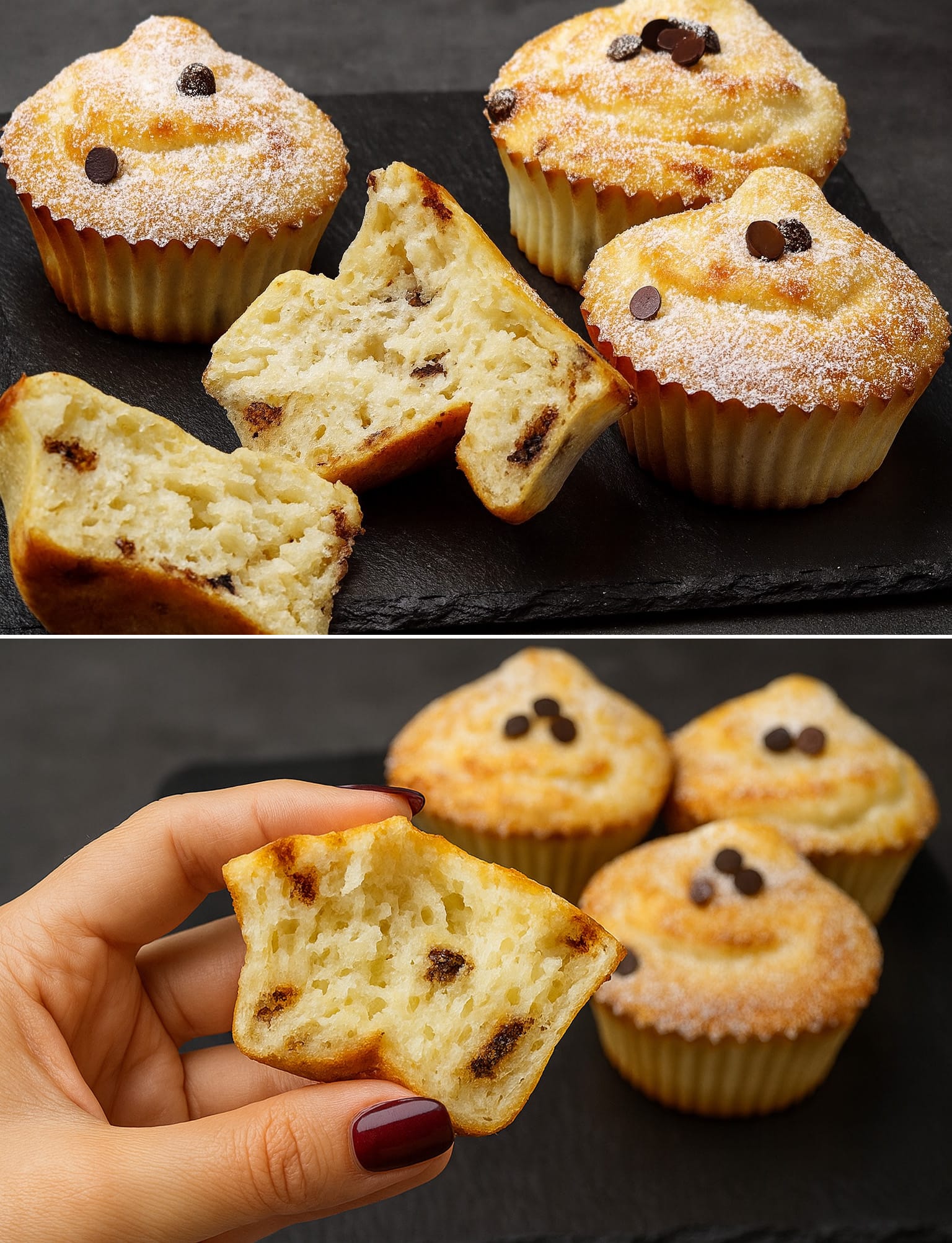 Muffin al cocco e cioccolato
