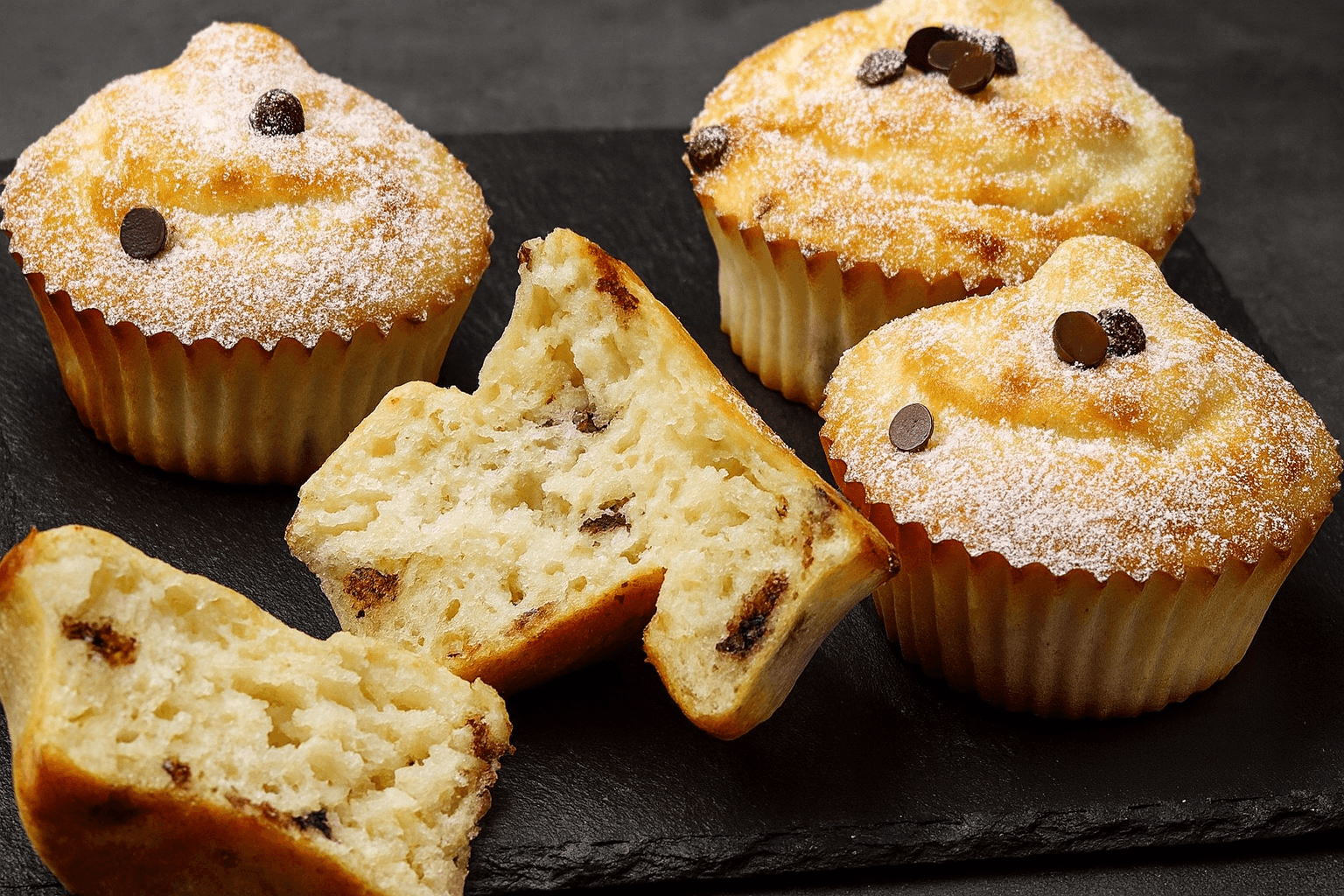 Muffin al cocco e cioccolato