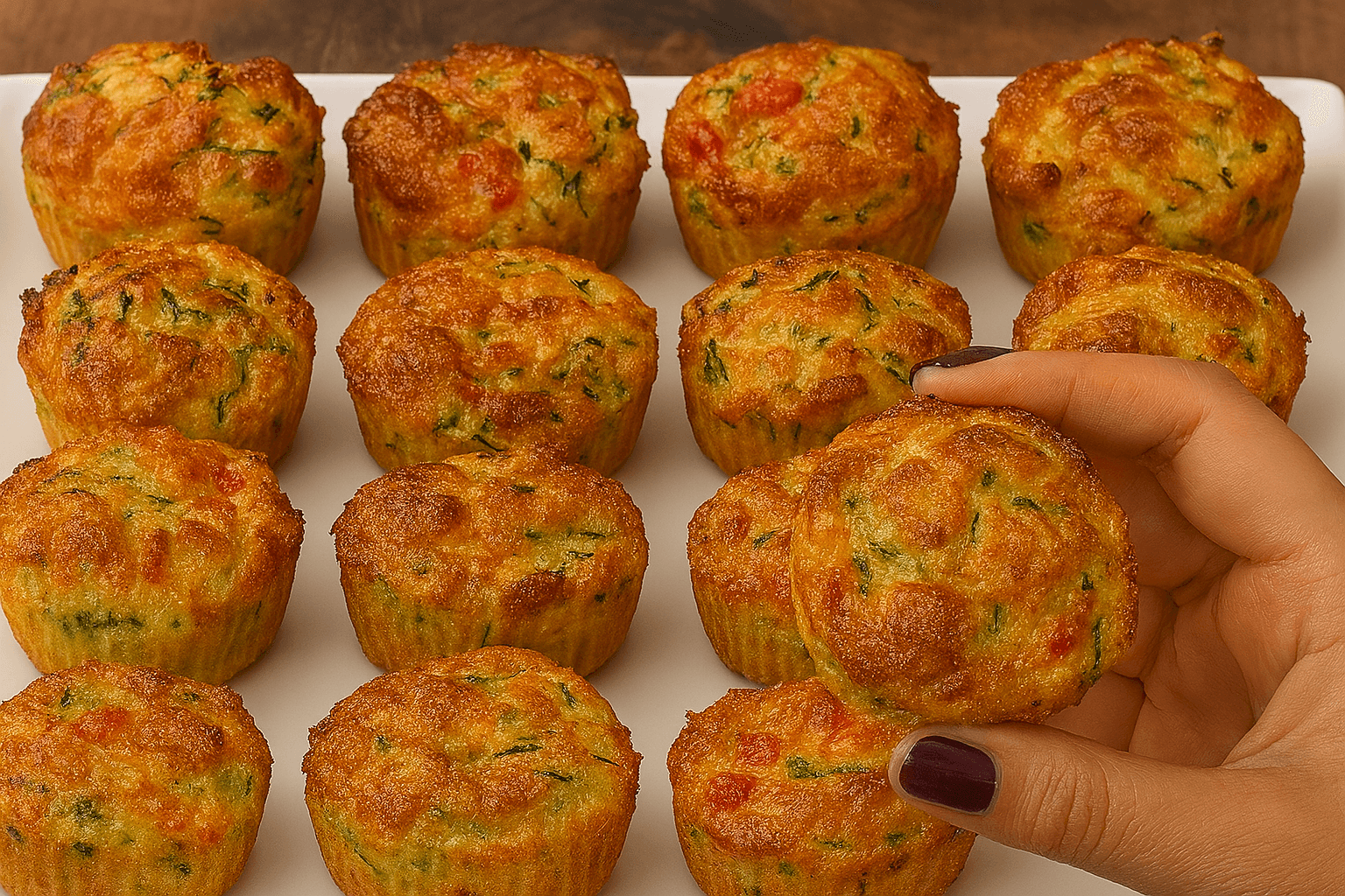 Muffin salati di zucchine