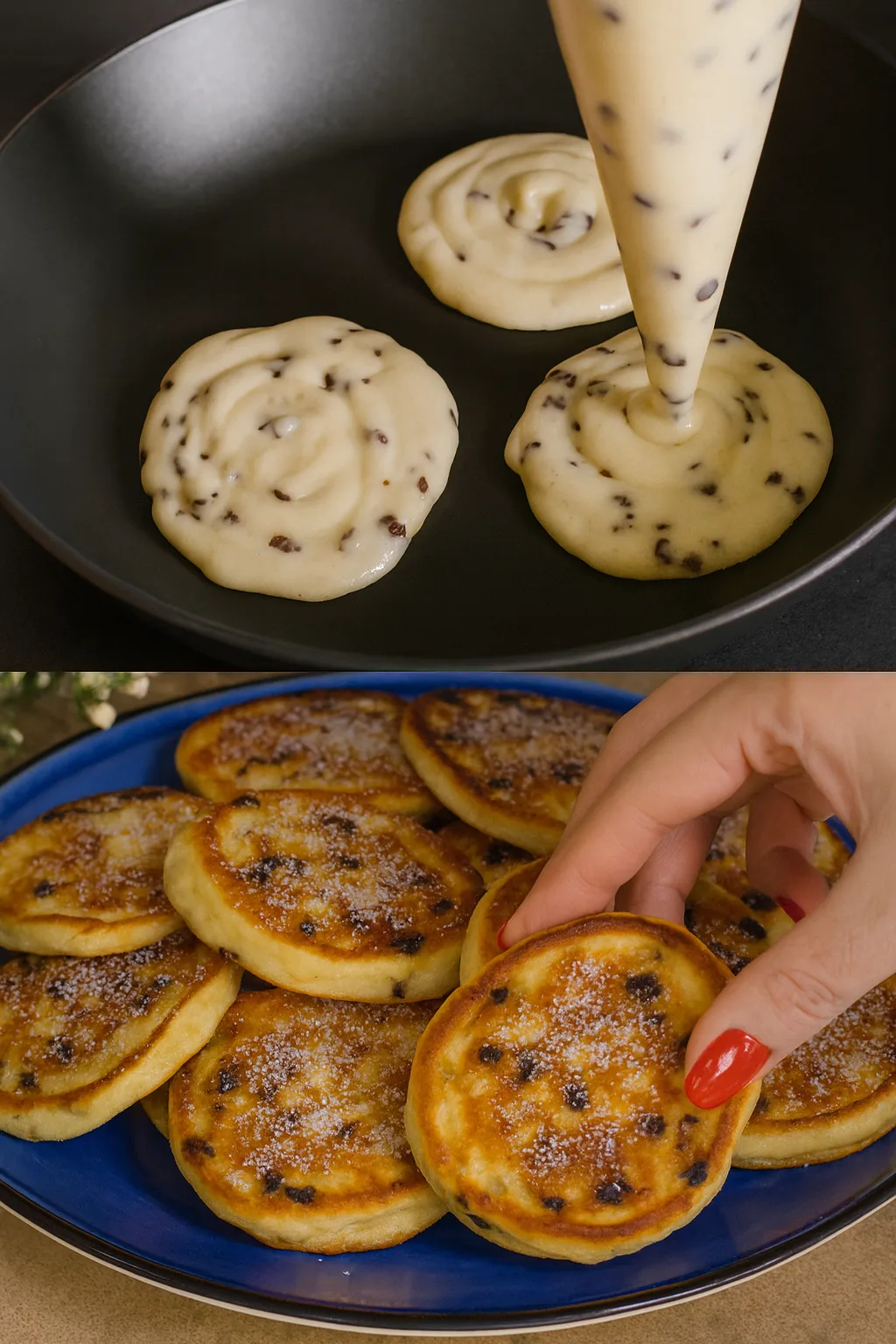 Yogurt and Chocolate Chip Pancakes