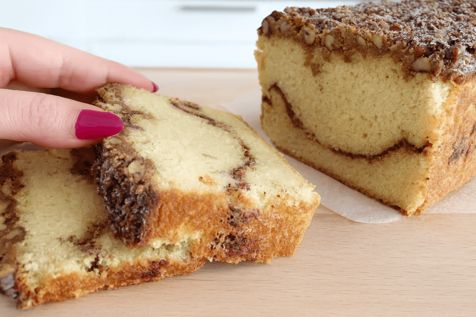 Plumcake keto mandorle e cannella