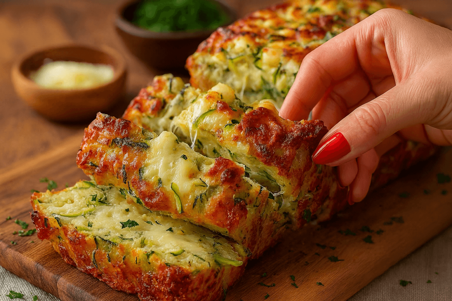 Pane di zucchine e formaggio