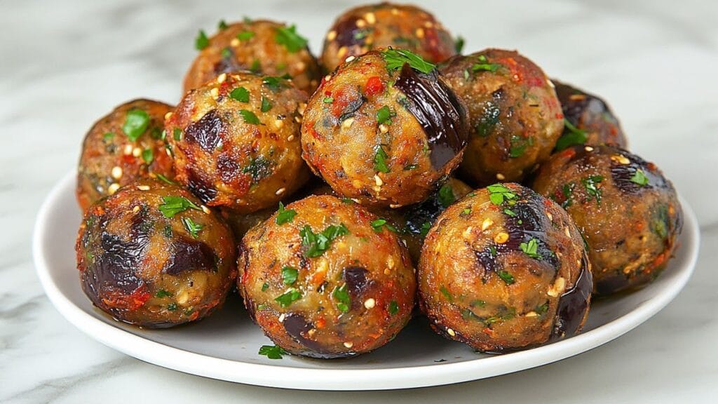 Le polpette di carne ma chi le fa più, con tutte le melanzane dell’orto le faccio così: zero fritto e zero puzza in cucina!