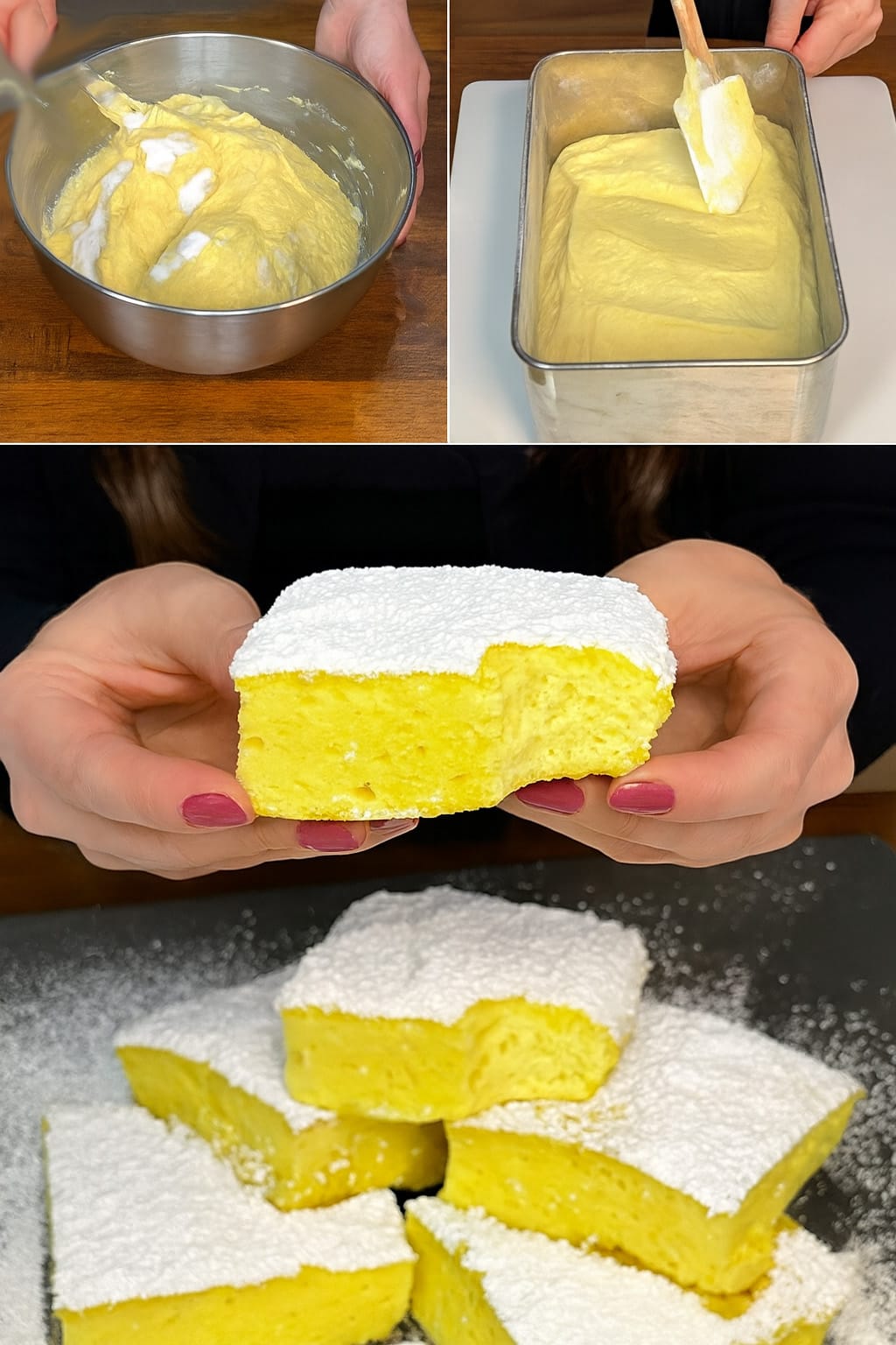 Quadrotti ricotta e limone