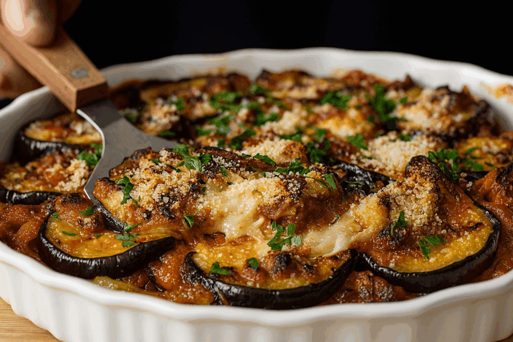 La ricetta che preparo quando voglio portare in tavola qualcosa di speciale ma senza complicarmi troppo la vita: sformato di melanzane e carne con solo 280 Kcal!