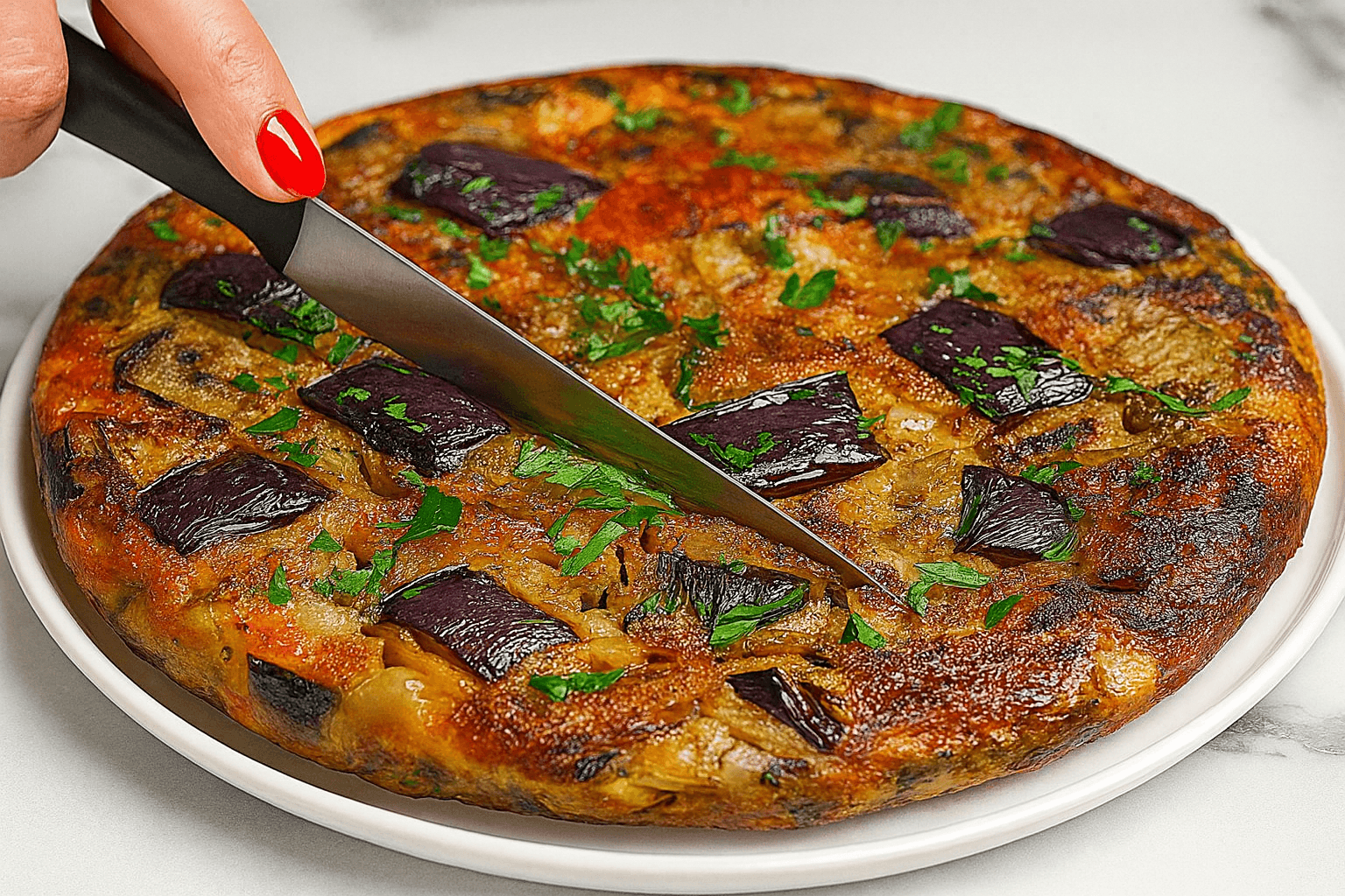 Frittata di melanzane